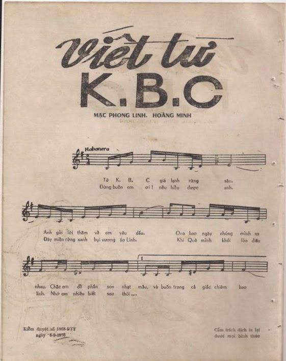 Ý nghĩa của chữ K.B.C trong bài hát Viết Từ K.B.C (Lê Minh Bằng) 1