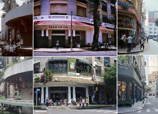 Hình ảnh so sánh Saigon xưa và nay được chụp tại cùng vị trí
